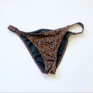 Kendall & Kylie Cheetah Print Bikini Bottoms, Size: M, Excellent Condition